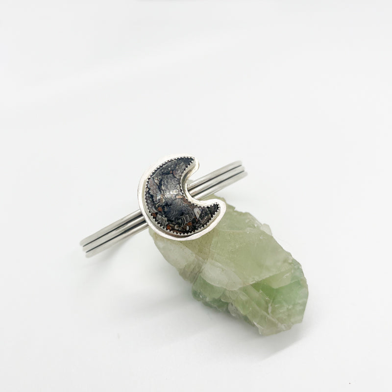 Snake Skin Stone Cuff