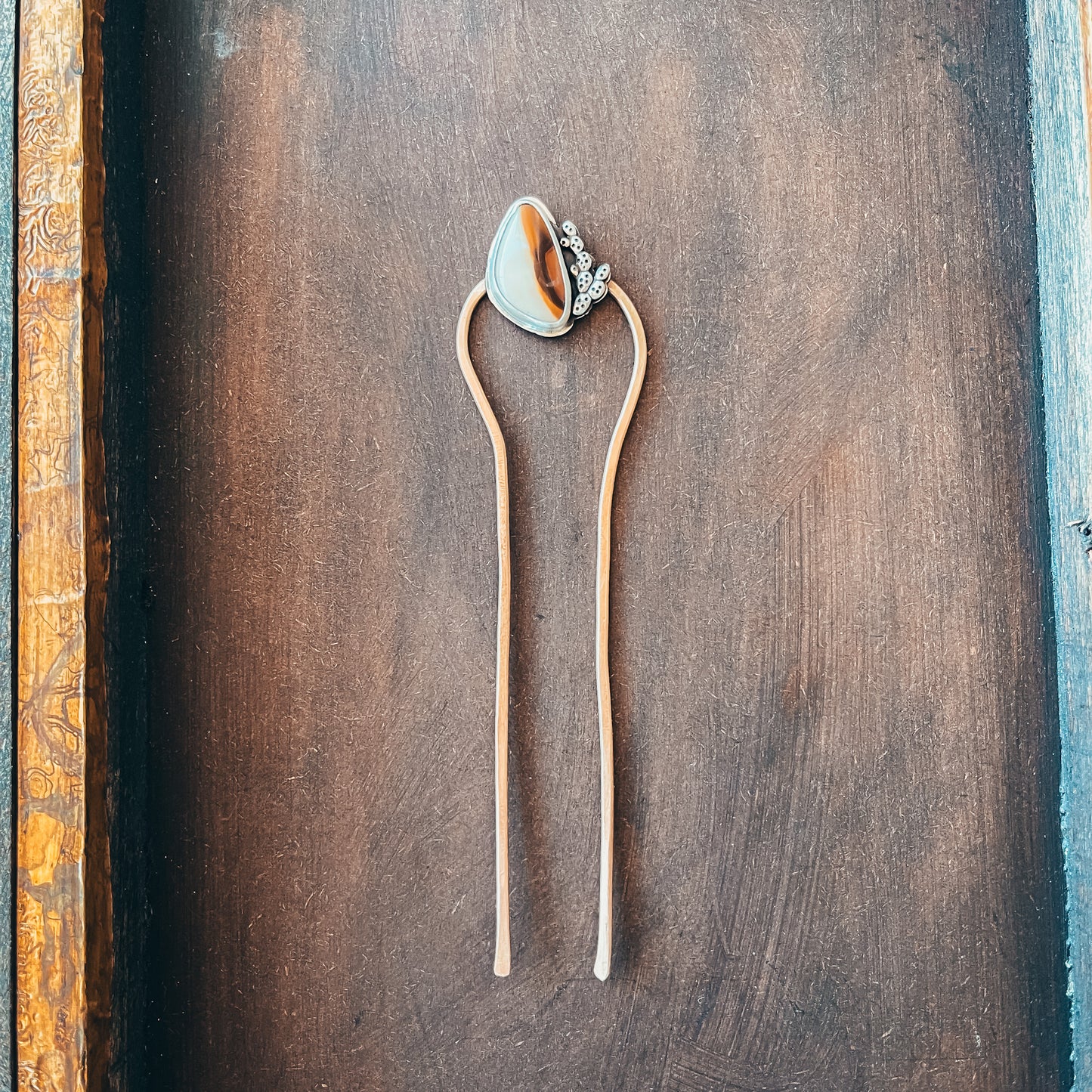 Prickly Pear Picture Jasper Jasper Hairpin #2