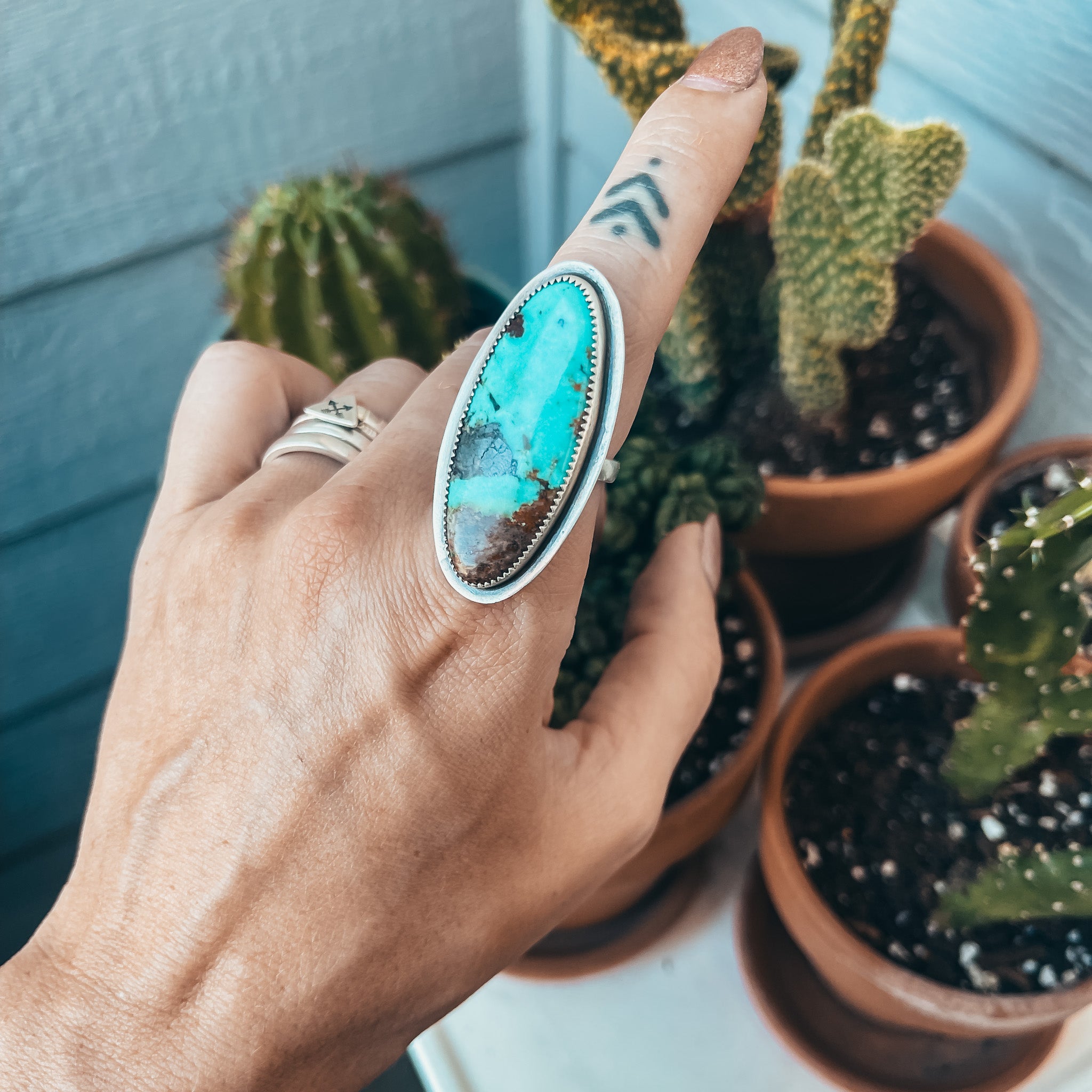 Giant turquoise deals ring