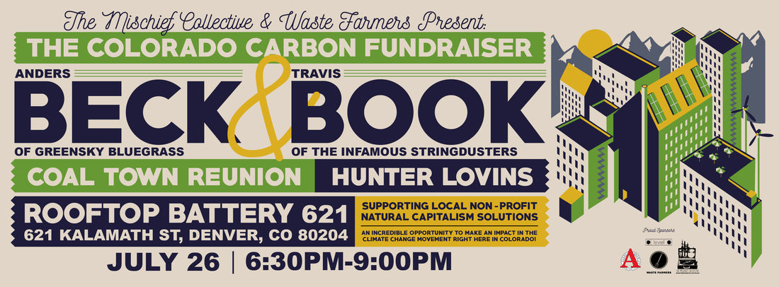 The Mischief Collective Announces Live Music Event: The Colorado Carbon Fundraiser: Featuring Beck & Book, Coal Town Reunion, and Hunter Lovins